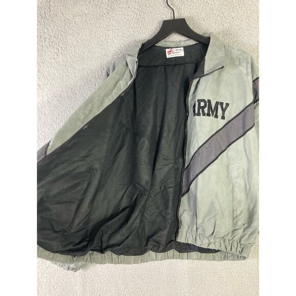 U.S. Army PT Jacket Skilcraft IPFU Reflective Windbreaker Size M‎ Gray - Picture 7 of 9